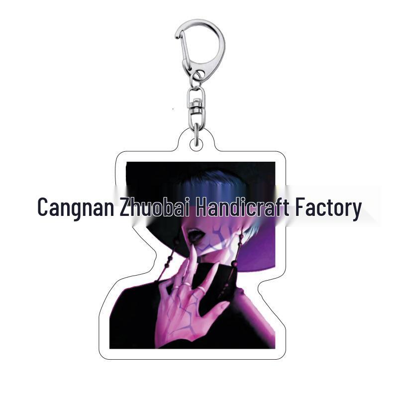 K-pop Брелок для ключей с женской группой «Охотники на демонов»: Милый акриловый брелок для школьной сумки Lumi, Zoe, Mira & Qin Yu