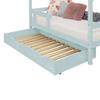 Bed Drawer 80 X 160 with Slatted Base BUDDY - Light Blue