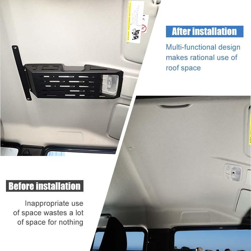 Верхний багажник на крышу, полка для хранения багажа для Suzuki Jimny 2019, 4-дверная версия, аксессуары для интерьера ( Алюминиевый сплав)