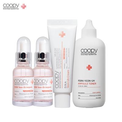 COOPY PDRN лососевая ампула 30 мл x 2 + ДНК лососевый крем 50 мл x 1 + PDRN лососевый ампульный тонер x 300 мл x 1