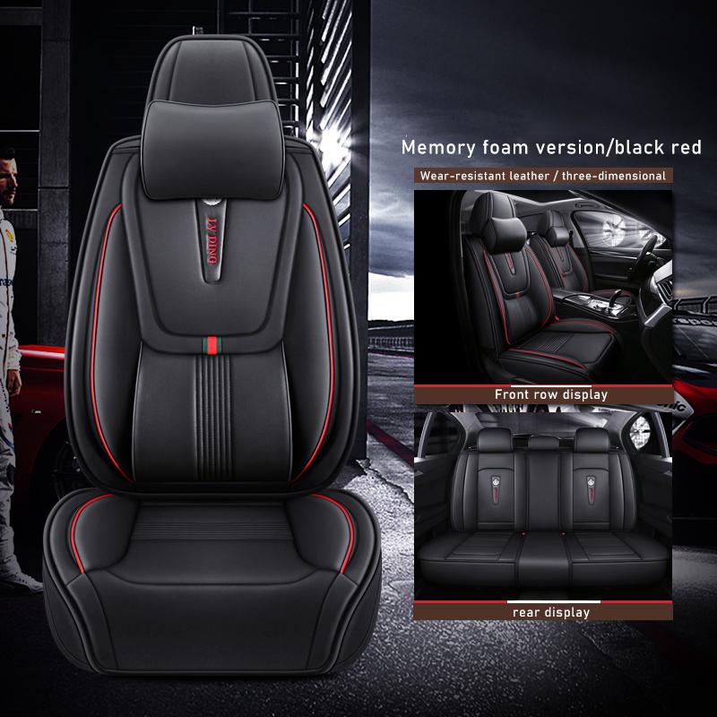 ZHOUSHENGLEE Leather Car Seat Covers For Honda Civic Accord CR-V Fit Odyssey Pilot City Jazz Vezel Elysion Jade Car Accessories