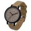 Watch Analog Leather Strap Matte Black Beige Noal [Fieldwork] Women's JN021-2