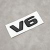 3D ABS V6 Логотип Черный Хром Буквы Значок Эмблема Наклейка на Задний Багажник Автомобиля Для Автоаксессуаров