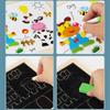 Children Wooden Multifunction Animal Puzzle Magnetic Writing Drawing Board Blackboard Learning Education Toys for Kids TMZ