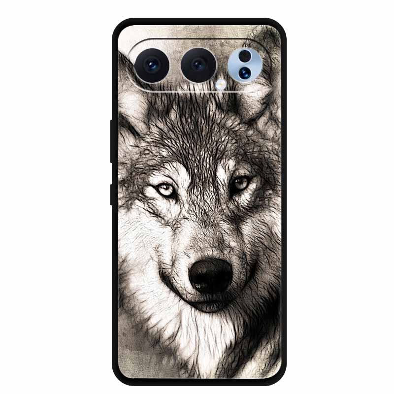 Case For Honor 500 Pro 5G Animals Lion Soft Black Silicone TPU Phone Case For Honor 500 Pro Shell 6.55" Protection Bumper Fundas
