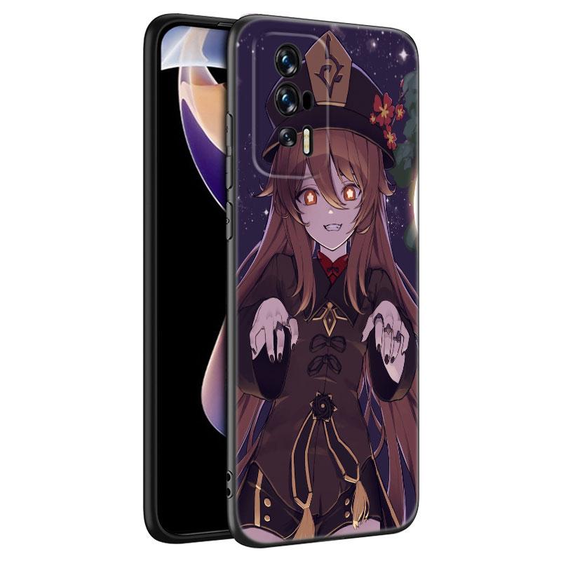 Hu Tao Genshin Impact Black Phone Case For Xiaomi Redmi 7A 8A 9A 10A 11A 9C 10C 12C 13C 11 Prime A1 A2 Plus 12 4G Note 9T 12R
