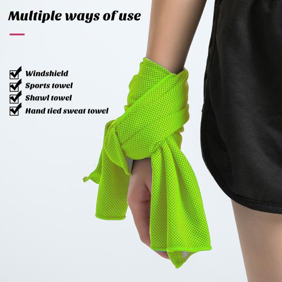 Workout Cooling Towel Three-layer Super Soft Friendly To Skin Quick-drying Moisture-wicking Breathable