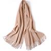 100 Pure Wool Scarves Women's Winter High-end Cashmere Oversized Shawl Gift