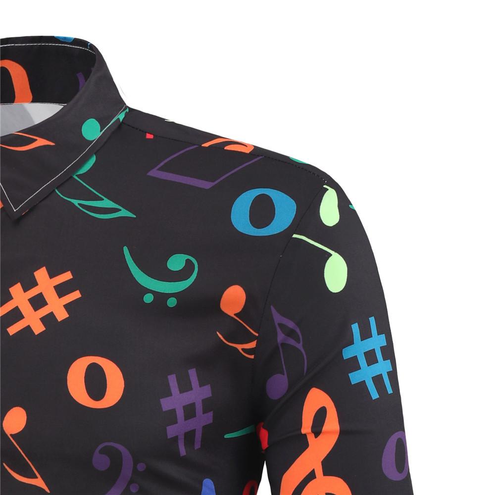 Новая модная мужская рубашка, индивидуальная рубашка с 3D цифровой печатью, молодежная рубашка с длинными рукавами, мужские топы