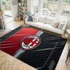 Дизайн AC Milan Кристальный Велюровый Ковер Уютный Не?Нескользящий ковер с принтом для спальни, гостиной, прихожей