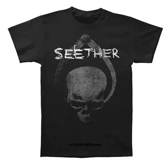 Футболка Heavy Metal Seether для женщин и мужчин, рок-футболка, удобный топ, 100% хлопок, мужская летняя футболка, маленькая, свежая, модная, трендовая футболка