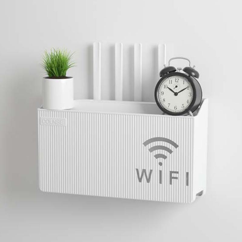 Home Router Storage Box Wireless WIFI TV Set-Top Box Wall Mounted Storage Rack For Living Room Bedroom Sorting Storage