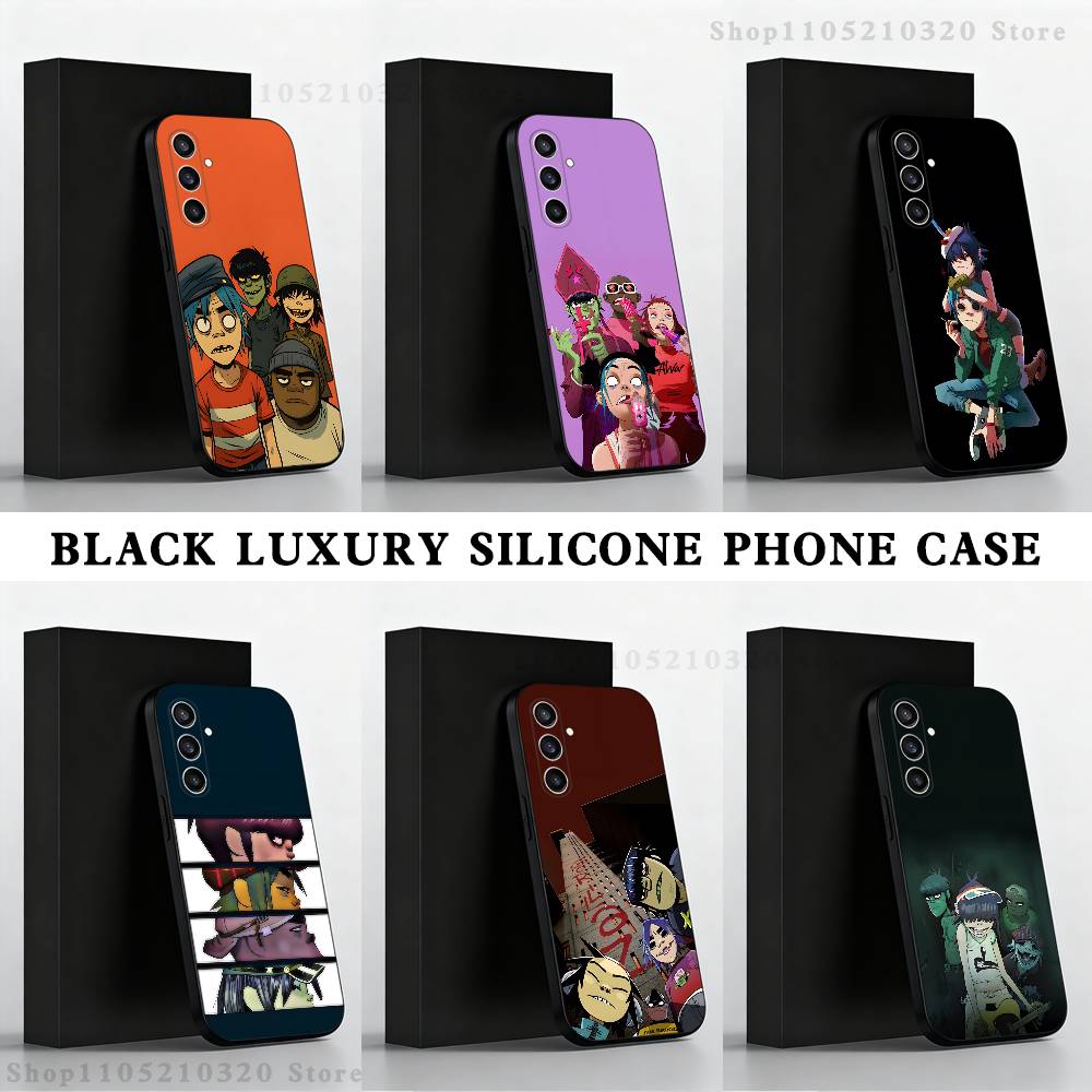 G-Gorillaz-Z band Phone Case For Samsung S25,S24,S23,S22,S21,S20,S10,Ultra,Plus,Lite,FE,Soft Silicone Black Cover