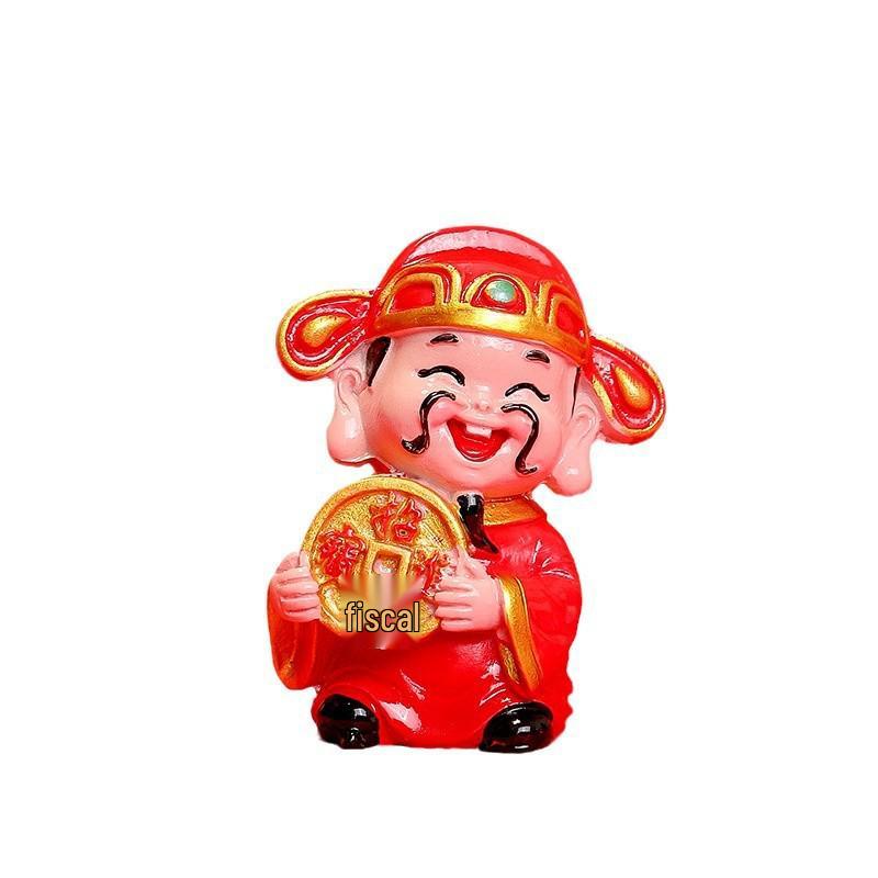 Новогоднее мультяшное украшение Бог богатства – Фигурка года Змеи, Домашний декор, Подарок