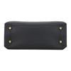 COACH 34 large capacity knob solid color leather tote bag tote bag shopping bag hand shoulder bag large size women's black