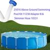 Swimming Pool Connector with Hose Small Strainer Hose Adaptor Skimmer Hose Adapter for Intex Deluxe Maintenance Kit