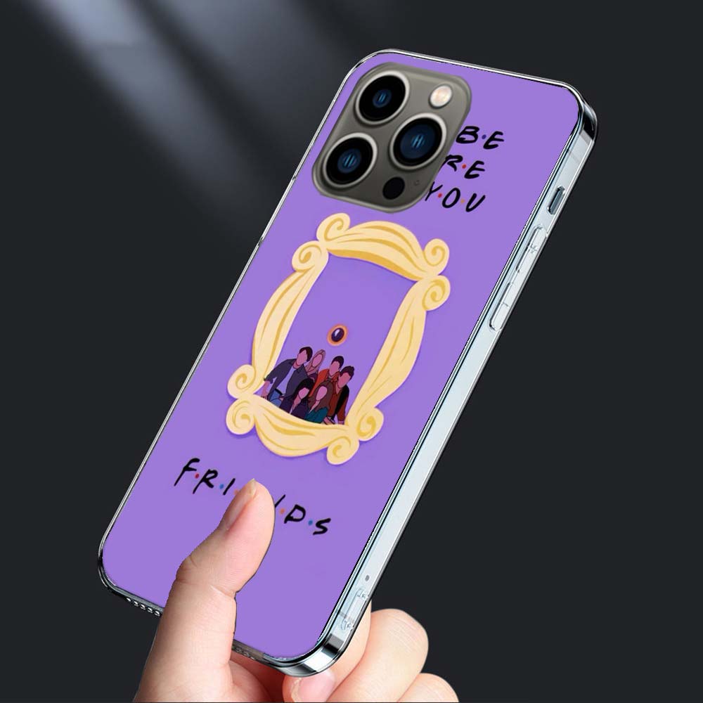 Friends TV Show Purple Door Phone Case For Iphone 16 15+ Pro Max 17 Air Capa 14 Plus 16E 13 Pro 12 Mini 11