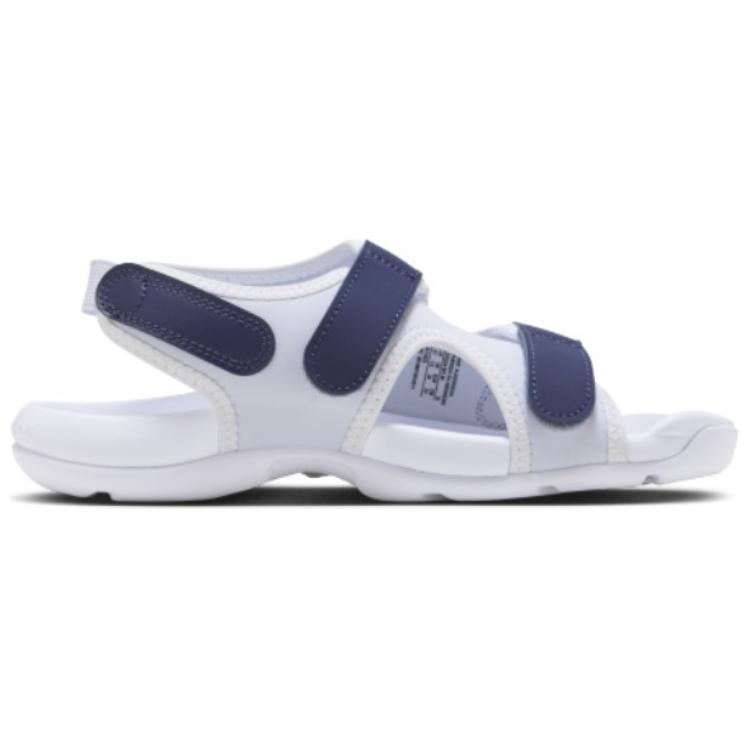 Nike Sunray Adjust 6 Comfortable Durable Low Top Kids Sandals Kids Sandals White Blue DX5544-003