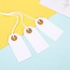 100Pcs Hanging Tags with Attached Reinforced Holes Elastic String Design Widely Used DIY Writable Labels