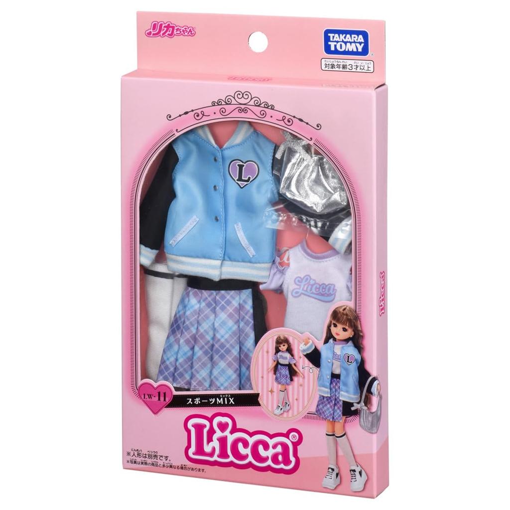 TAKARA TOMY Dress Sports MIX Play Toy Ages Licca-chan LW-11 Dress-up 3+