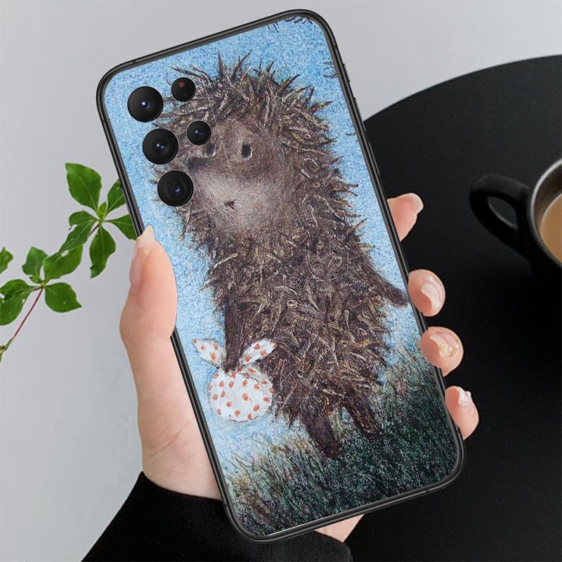 Чехол для телефона Samsung Galaxy A73 A13 A22 A32 A71 A33 A52 A53 A72 A73 A51 A31 A23 A34 A54 A52 A53S Ёжик в тумане Funda