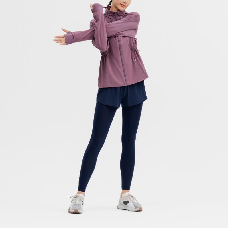 Decathlon DOMYOS Удобные Дышащие Эластичные Спортивные Брюки-Двойка Женские Темно-синие