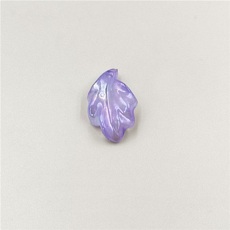 10 шт. креативные акриловые кулон с имитацией глазури и листьев, цветные бусины с УФ-покрытием, браслет «сделай сам», изготовление ювелирных изделий