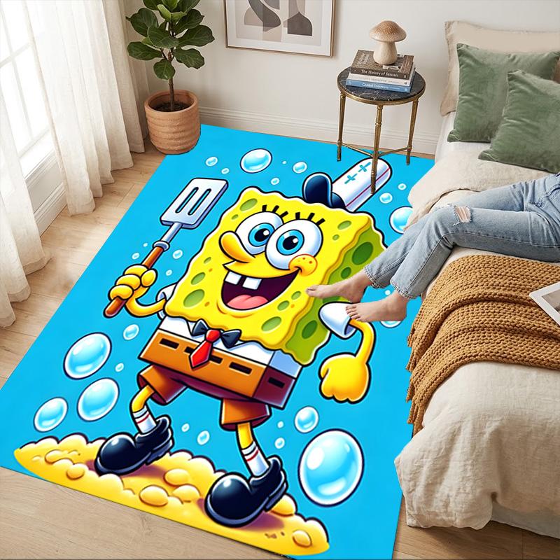 Spongebob Living Room Nonslip Area Rug Soft Carpet For Bedroom Game Playroom Sofa Office Home Decor Doormat Christmas Gift C926600