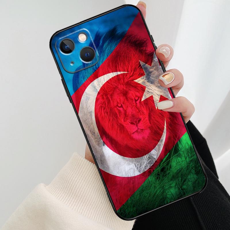 Чехол для телефона Азербайджан Бута Флаг Для iPhone 17 Pro Max 16 15 11 13 12 14 Pro Max mini 15 16 Plus 16e 17 Air Cover