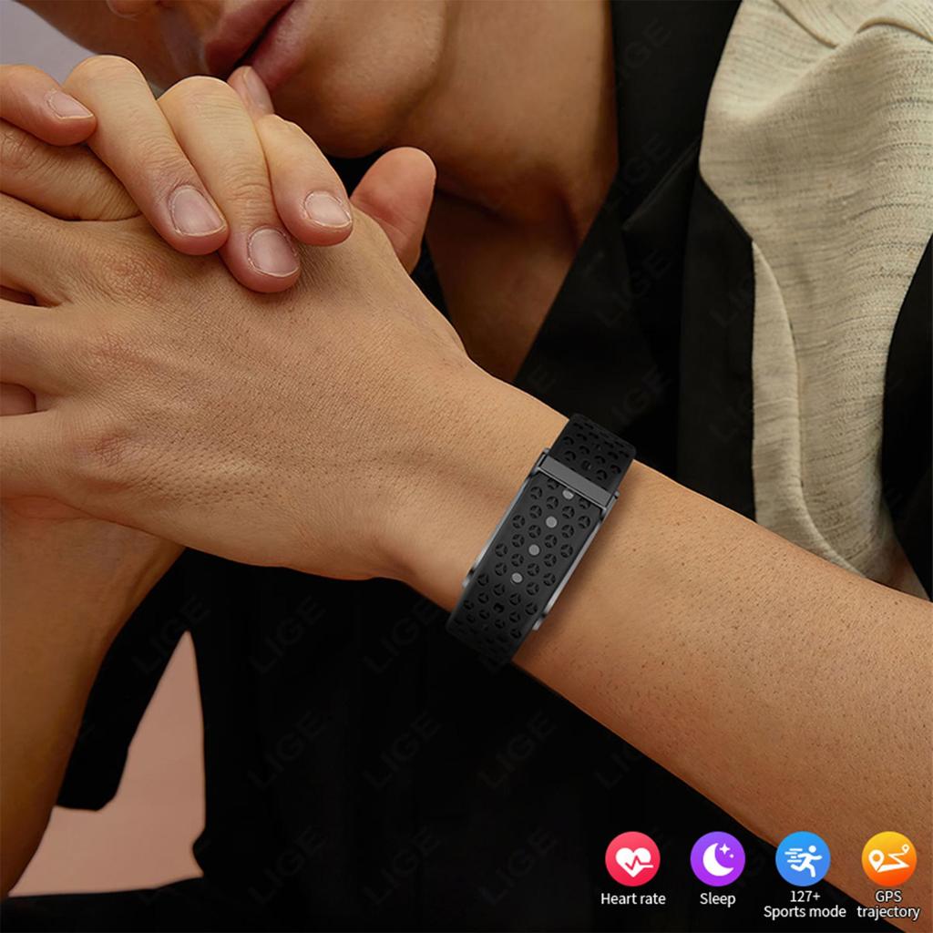 LIGE Новые умные часы без экрана для женщин, спортивный фитнес-браслет для мониторинга здоровья, мужские умные часы