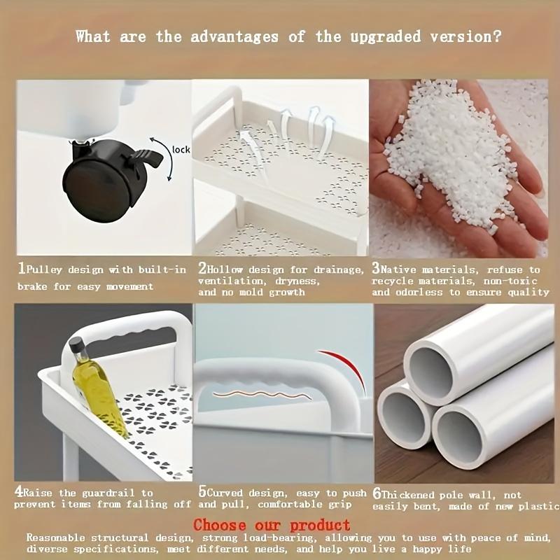 Небольшая тележка для хранения вещей, стеллаж для хранения вещей в спальне, передвижной стеллаж для хранения вещей на кухне, многоуровневая организующая стойка