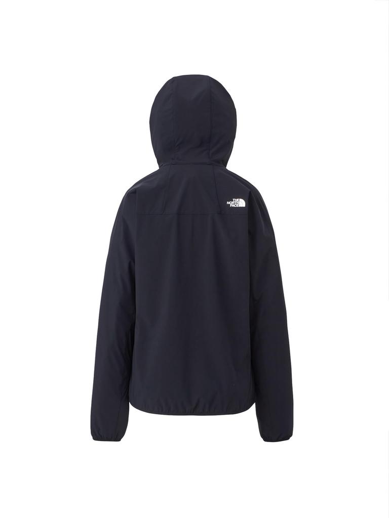 North Jacket Mountain Soft Shell Hoodie Water Repellent Stretch Lightweight Black L [The Face] Women's [SS24]
