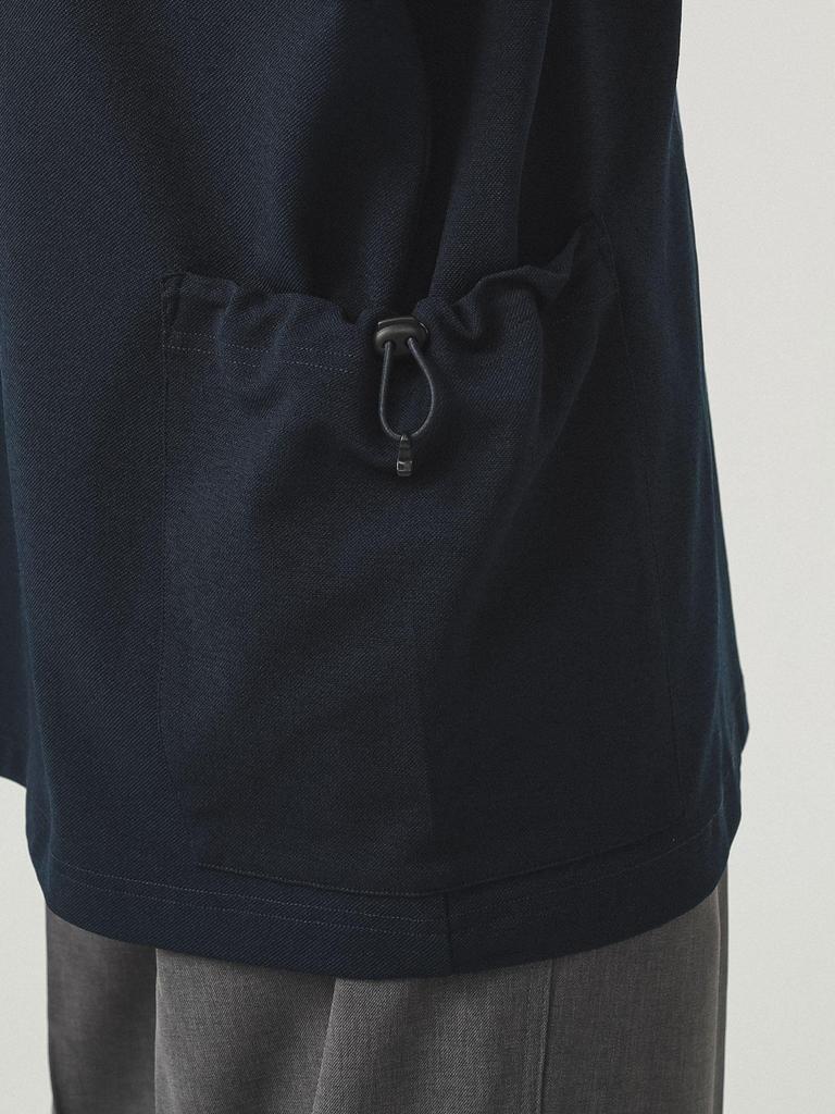 Мужская футболка-поло Beams с коротким рукавом и боковым карманом, черная, размер S