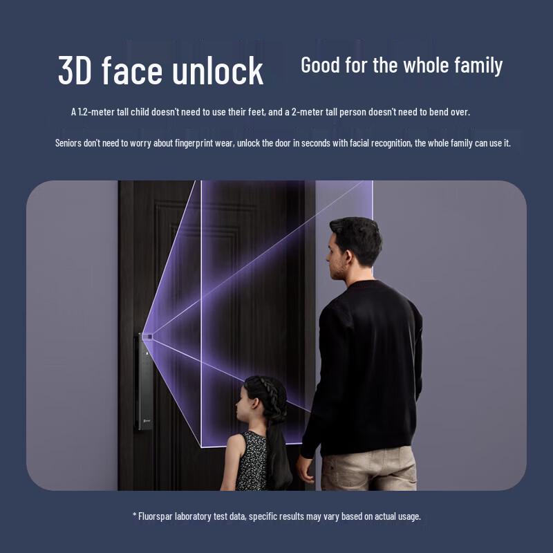 EZVIZ Y3000F Aurora 3D Facial Recognition Smart Lock