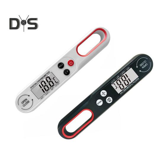 Пищевой термометр, складной длинный зонд, быстрый точный цифровой дисплей, термометр для мяса для кухни, барбекю, гриля