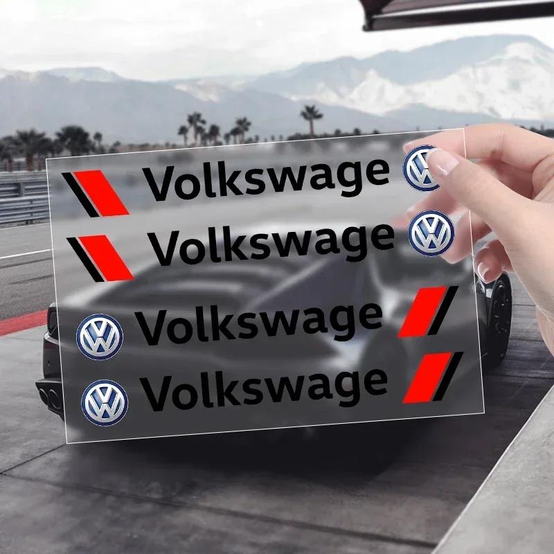 B6 VW Для Volkswagen 4 шт. Автомобильный стайлинг Наклейки-декорации на ручки дверей Наклейки для Volkswagen VW Golf Polo Tiguan Passat Touareg M