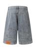 Men's Punk Style Reversible Upside Down Jeans - Loose Straight Leg Mid-Length Pants
