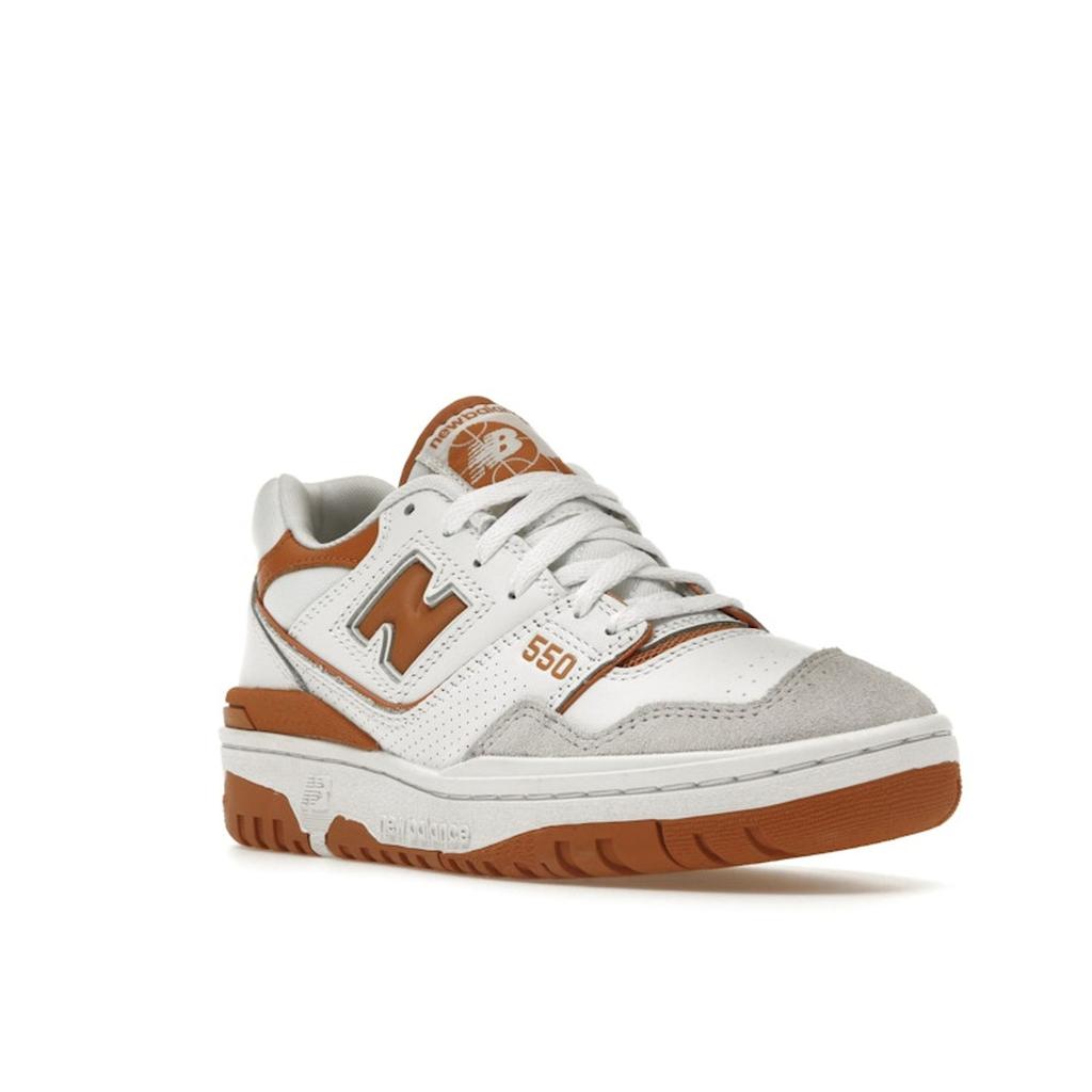 New Balance 550 Burnt Orange Unisex Sneakers White Munsell-White Sepia BB550LSC