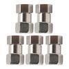 5PCS Plumbing Fittings Stainless Steel Female Thread Pipe Adapter Fittings for Shower Water Heater