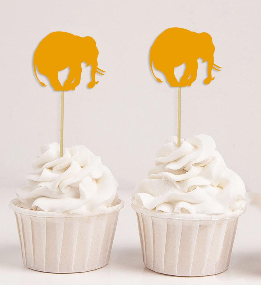 Дарлинг Сувенир| Ботворезы для капкейков в форме слона| Украшения для детского душа на день рождения - упаковка
