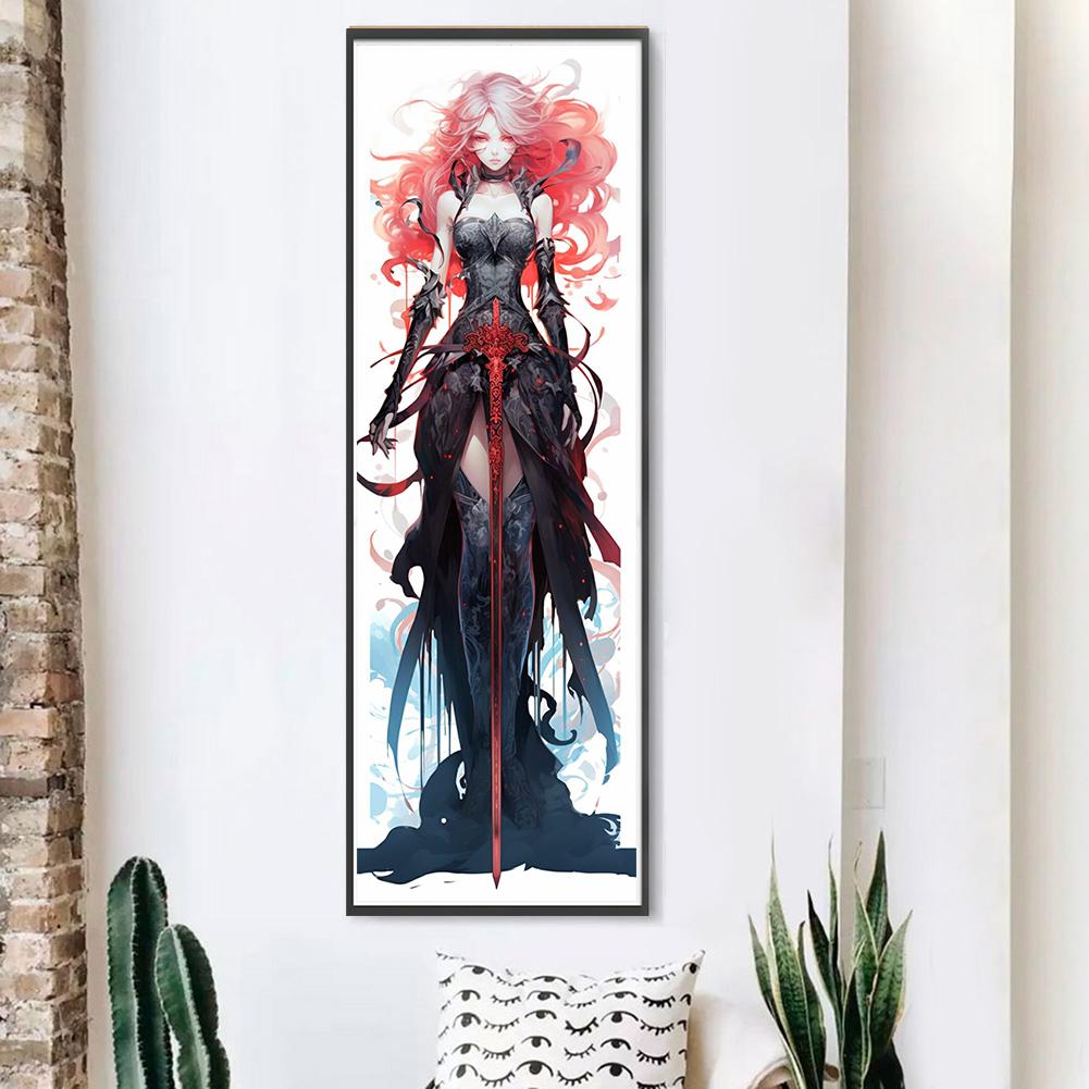 LF# Полная вышивка Эко-хлопковая нить 11CT Напечатанная Девочка Набор для вышивки крестом Искусство