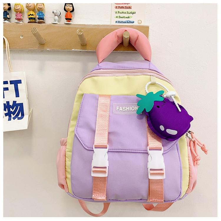 Trendy Cute Dual Shoulder Backpack For Boys And Girls In Bright Colors Perfect For School