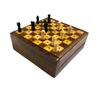 Деревянная круглая мини-шахматная настольная игра/карманные дорожные шахматы/лучший подарок/подарок на день рождения/подарок на пенсию