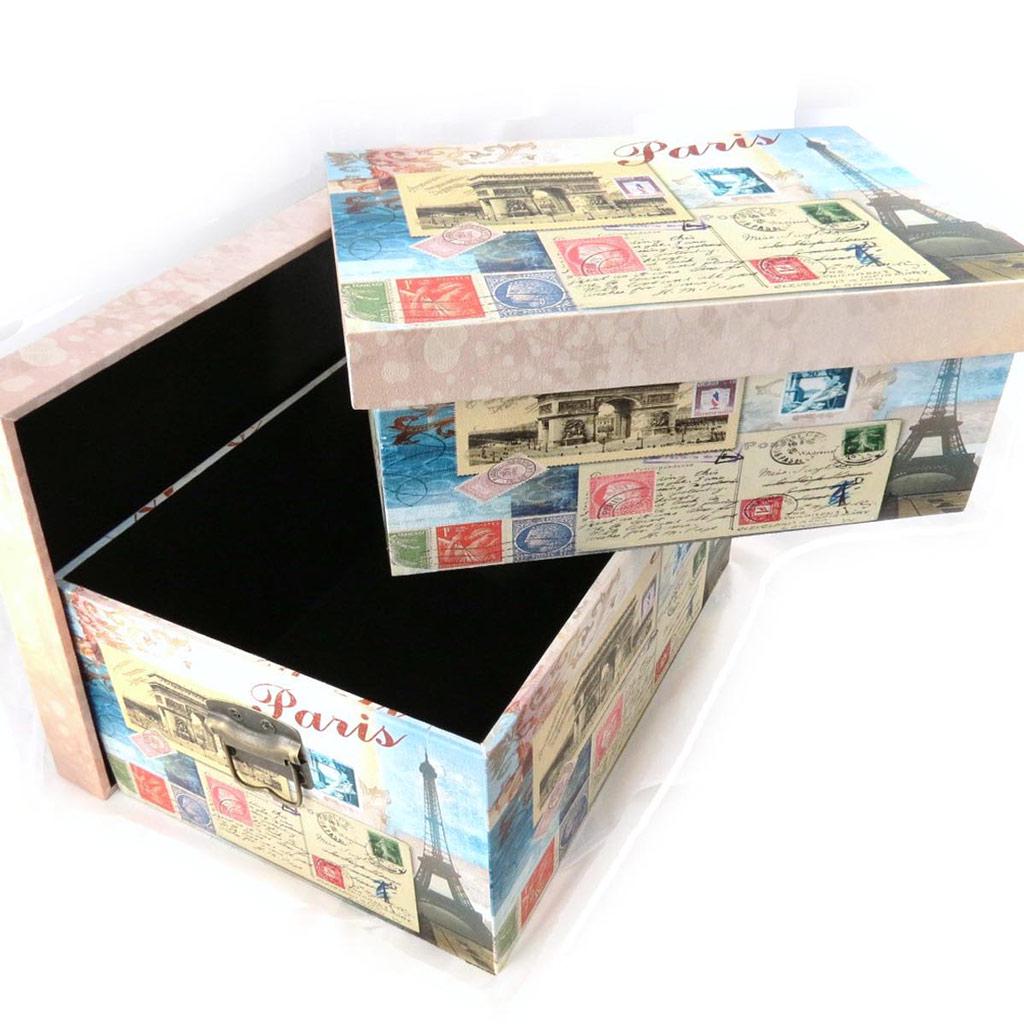 Les Trésors De Lily [J4647] - Set of 2 Souvenir Boxes 'Tour Du Monde'