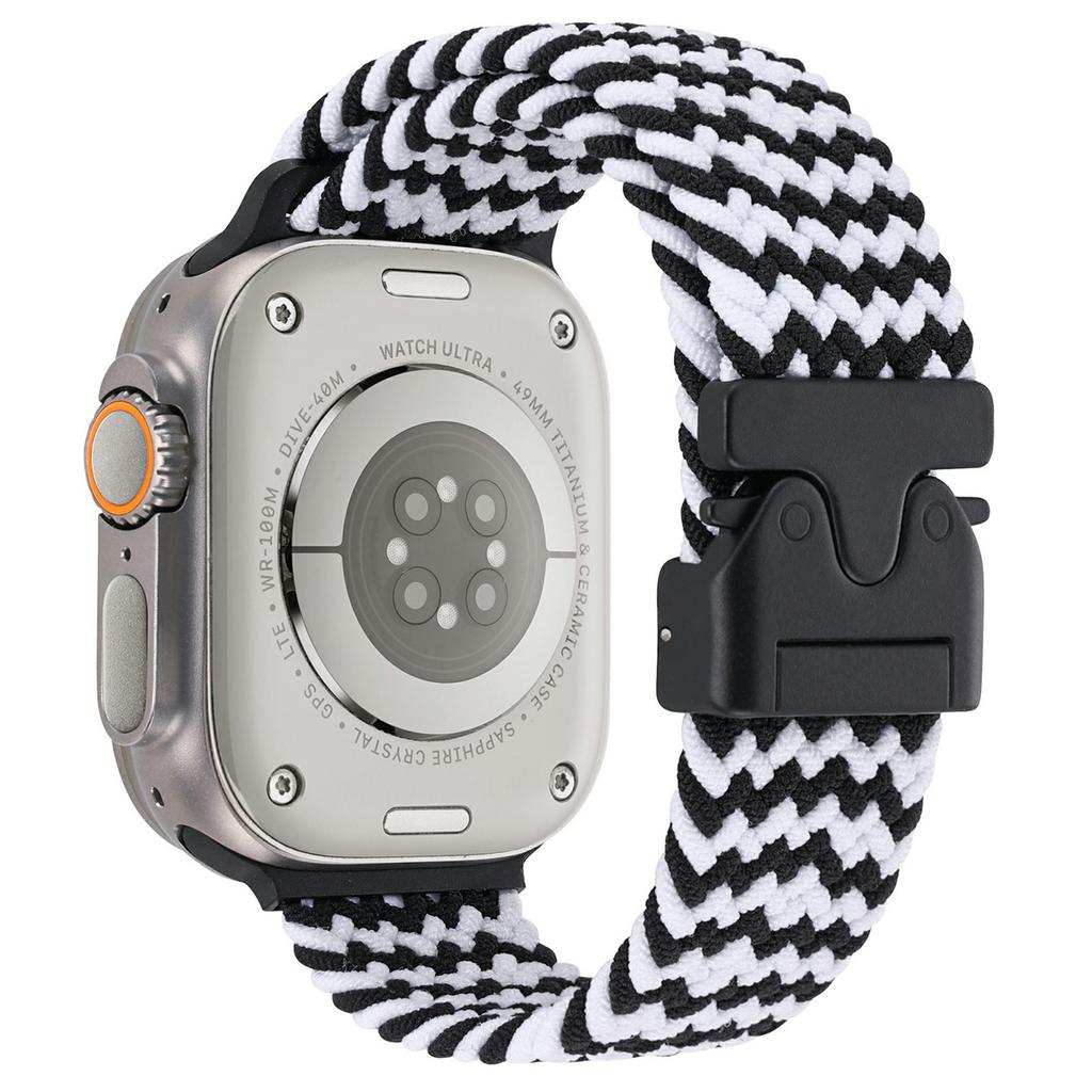 Wrist Strap for Apple Watch Series 10 9 8 7 SE 6 5 4 3 2 1 42mm 41mm 40mm 38mm Parachute Buckle Nylon Braided Watch Band