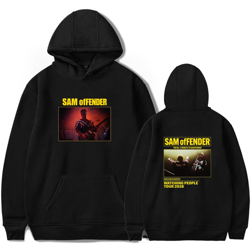 Sam Fender People Watching TOUR Merch hoodie Unisex retro fashion long sleeved hooded sweatshirt sportswear
