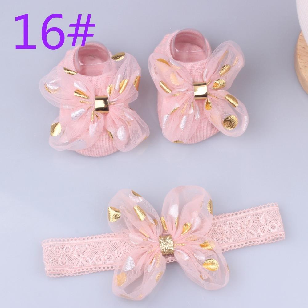 Pearl Bows Newborn Hair Band Cotton+Lace Baby Turban Cute Girl Hair Accessories