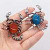 Women's Brooch Natural Stone Alloy Pendant Scorpion-Shaped For Jewelry Making DIY Necklace Bracelet Clothes Shirts Accessory