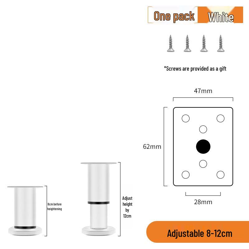 Регулируемые телескопические ножки для мебели: Шкаф, ТВ-тумба, Кровать и Ножки для поддержки дивана