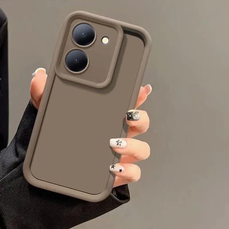 Чехол для Xiaomi Poco M7 Pro 5G Для PocoM7Pro Little M 7 M7Pro Чехлы для телефонов Матовая Защита с эффектом кожи Противоударная Задняя крышка Capa